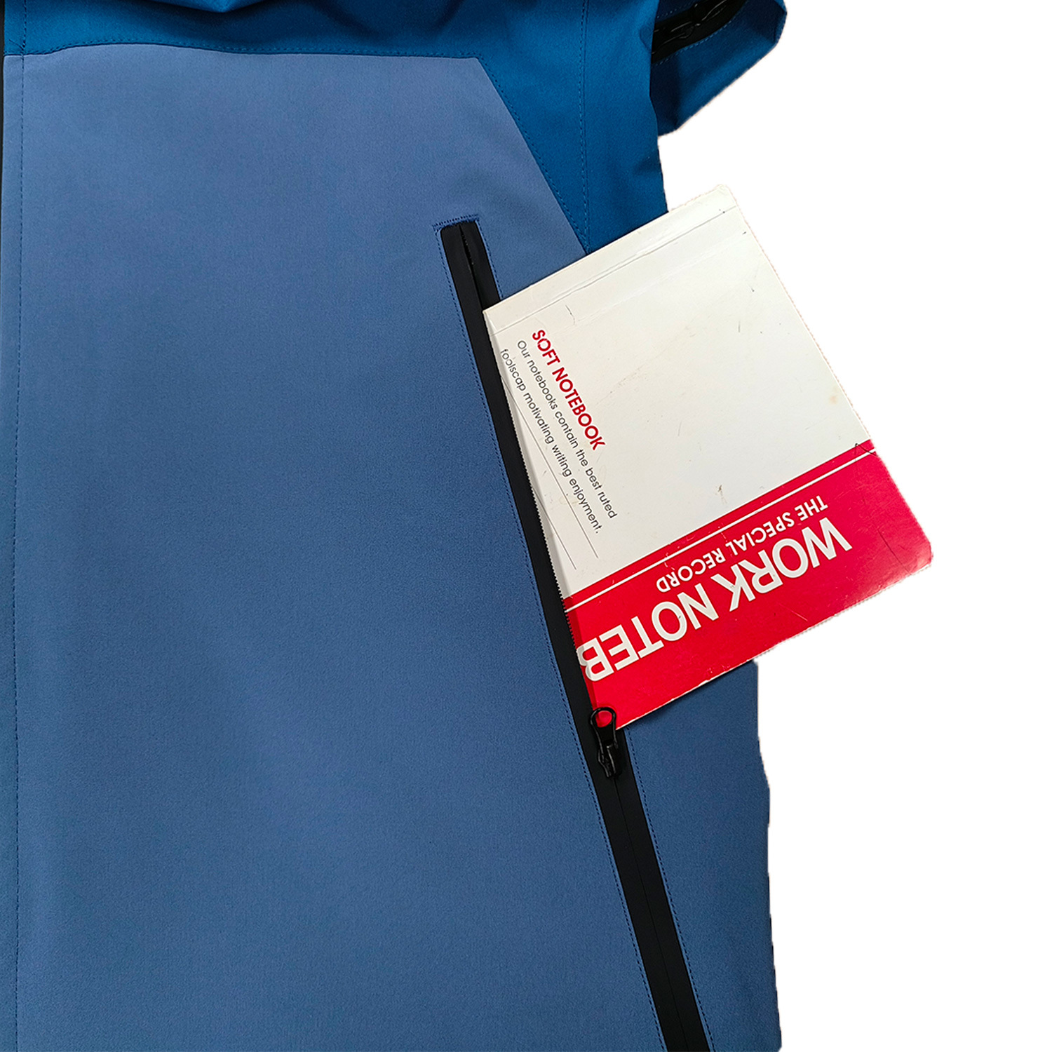 Veste de pluie bleu pâle respirante sous les bras en gros ODM&OEM par Yuelei