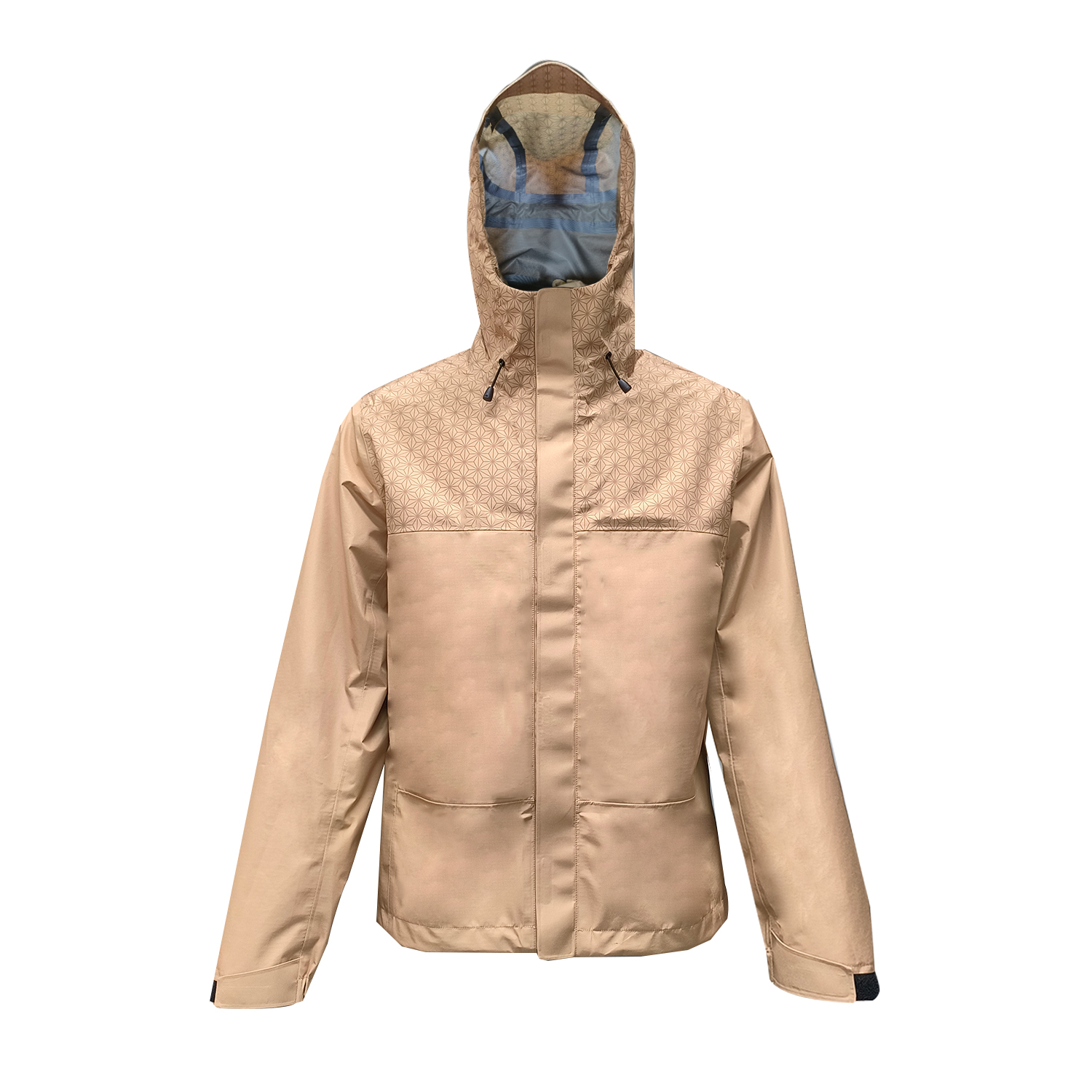 Veste de pluie Yuelei personnalisable à structure imperméable à trois couches Modèle DJK-1