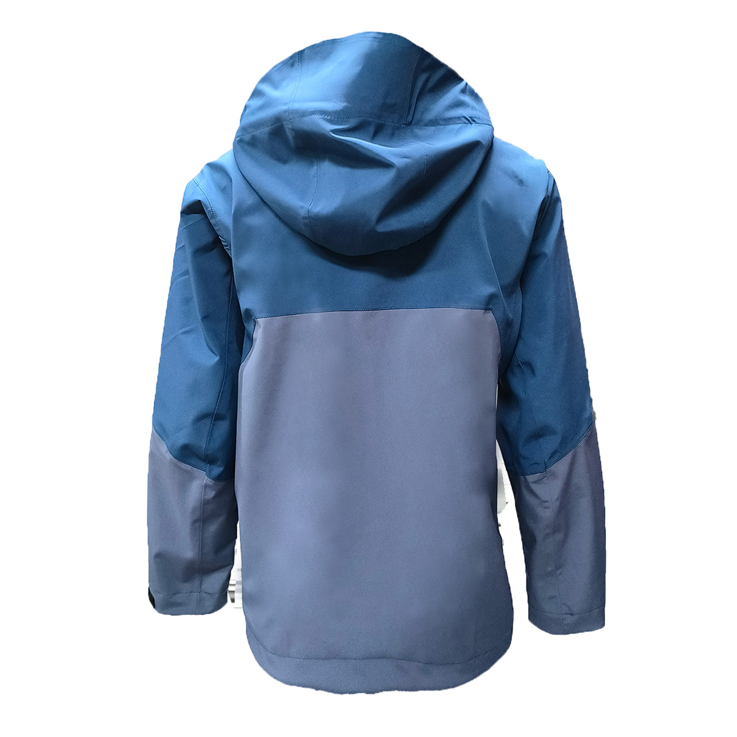 Veste de pluie bleu pâle respirante sous les bras en gros ODM&OEM par Yuelei