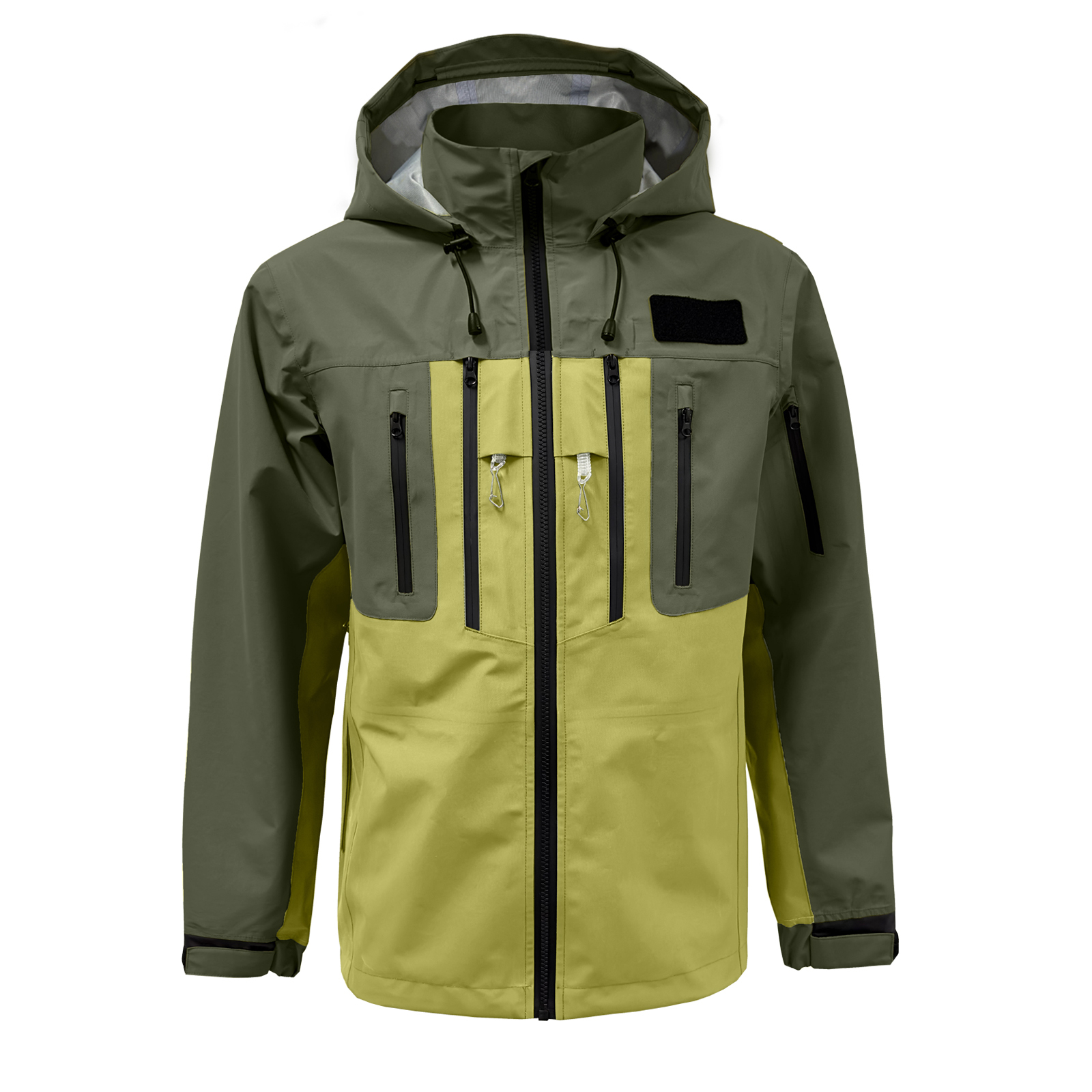 Military Green and Yellow Fishing Jacket Customizable Yuelei Supplier