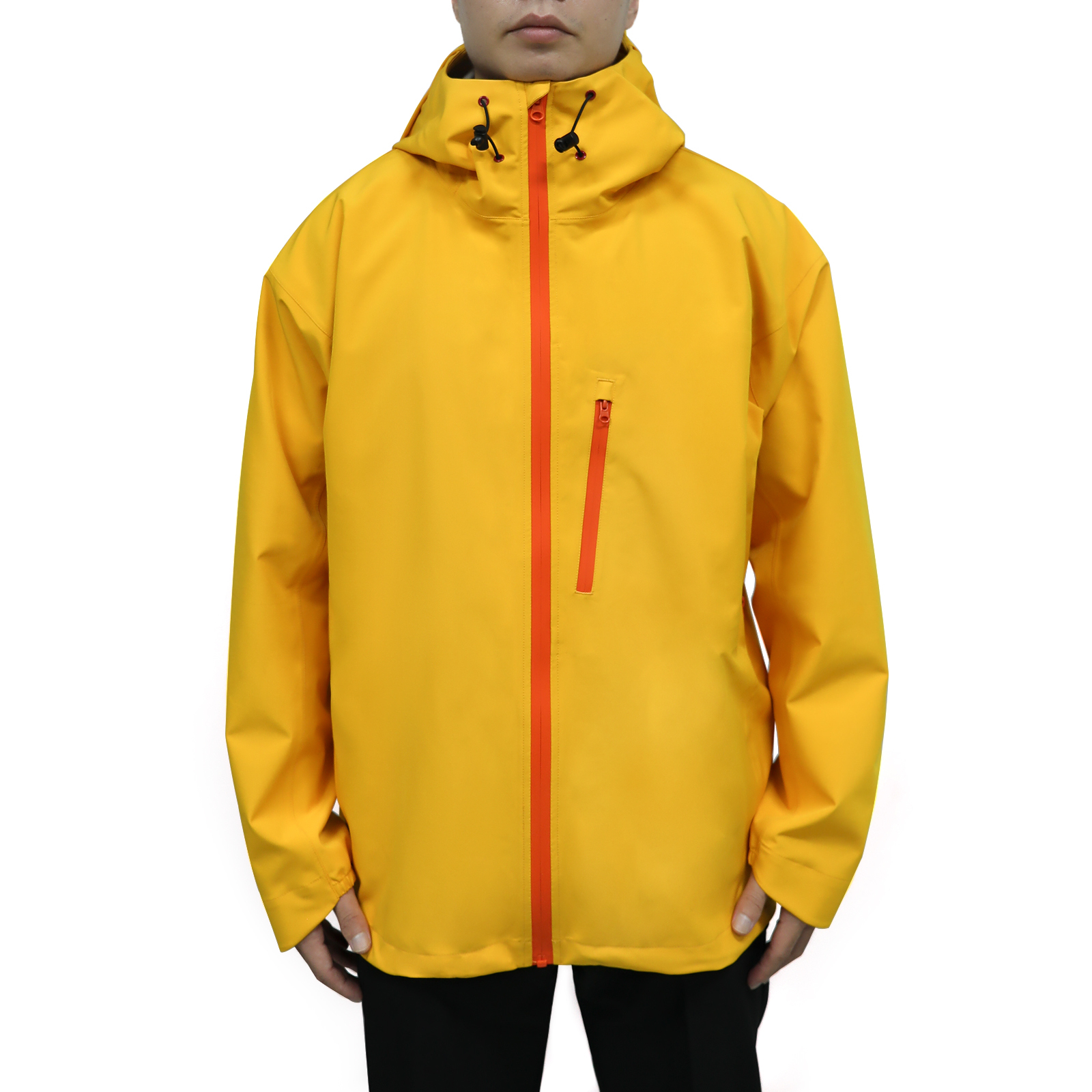Yuelei Rain Jacket Customizable Light Yellow Three-Layer Waterproof Structure Model FJ-16