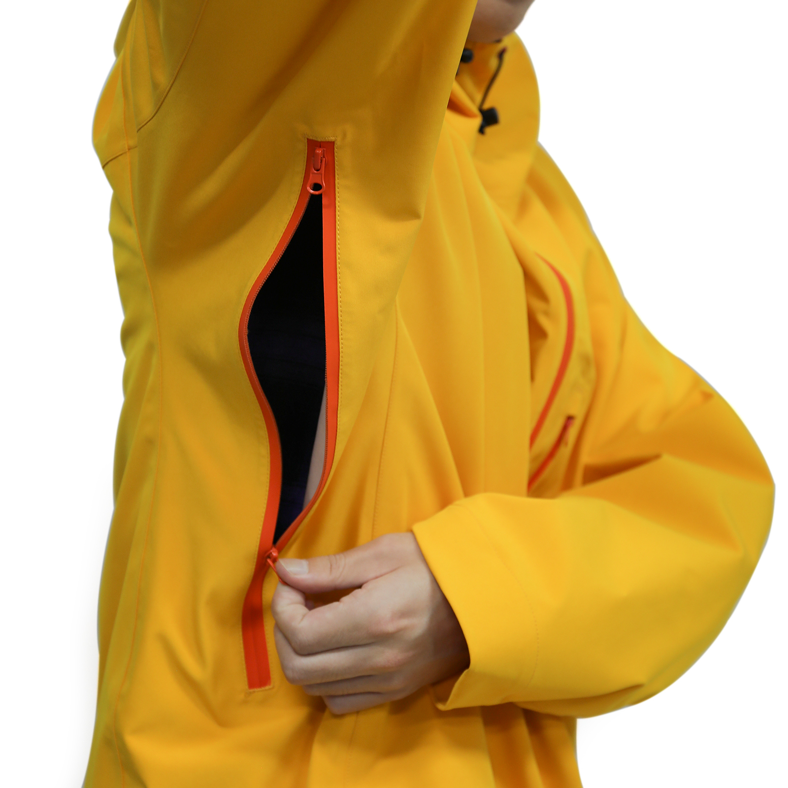 Yuelei Rain Jacket Customizable Light Yellow Three-Layer Waterproof Structure Model FJ-16
