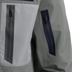 Militärgrüne Fischjacke unter Coolleg Vents Anpassbarer Lieferant