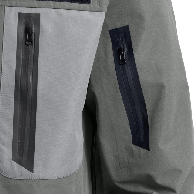 Militärgrüne Fischjacke unter Coolleg Vents Anpassbarer Lieferant