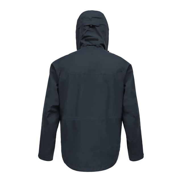 Customizable Factory Black Waterproof Jackets for Hiking or Casual Wear