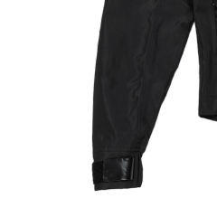 Black Waterproof Jacket With Attachment Loop By Yuelei Wholesale