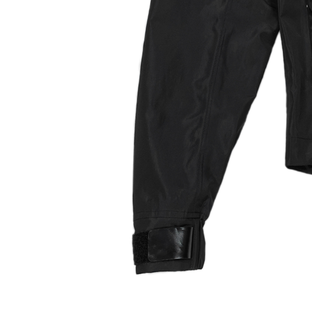 Black Waterproof Jacket With Attachment Loop By Yuelei Wholesale