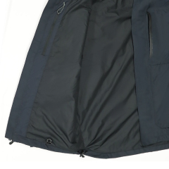 Customizable Factory Black Waterproof Jackets for Hiking or Casual Wear