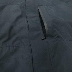 Customizable Factory Black Waterproof Jackets for Hiking or Casual Wear