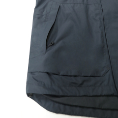 Customizable Factory Black Waterproof Jackets for Hiking or Casual Wear