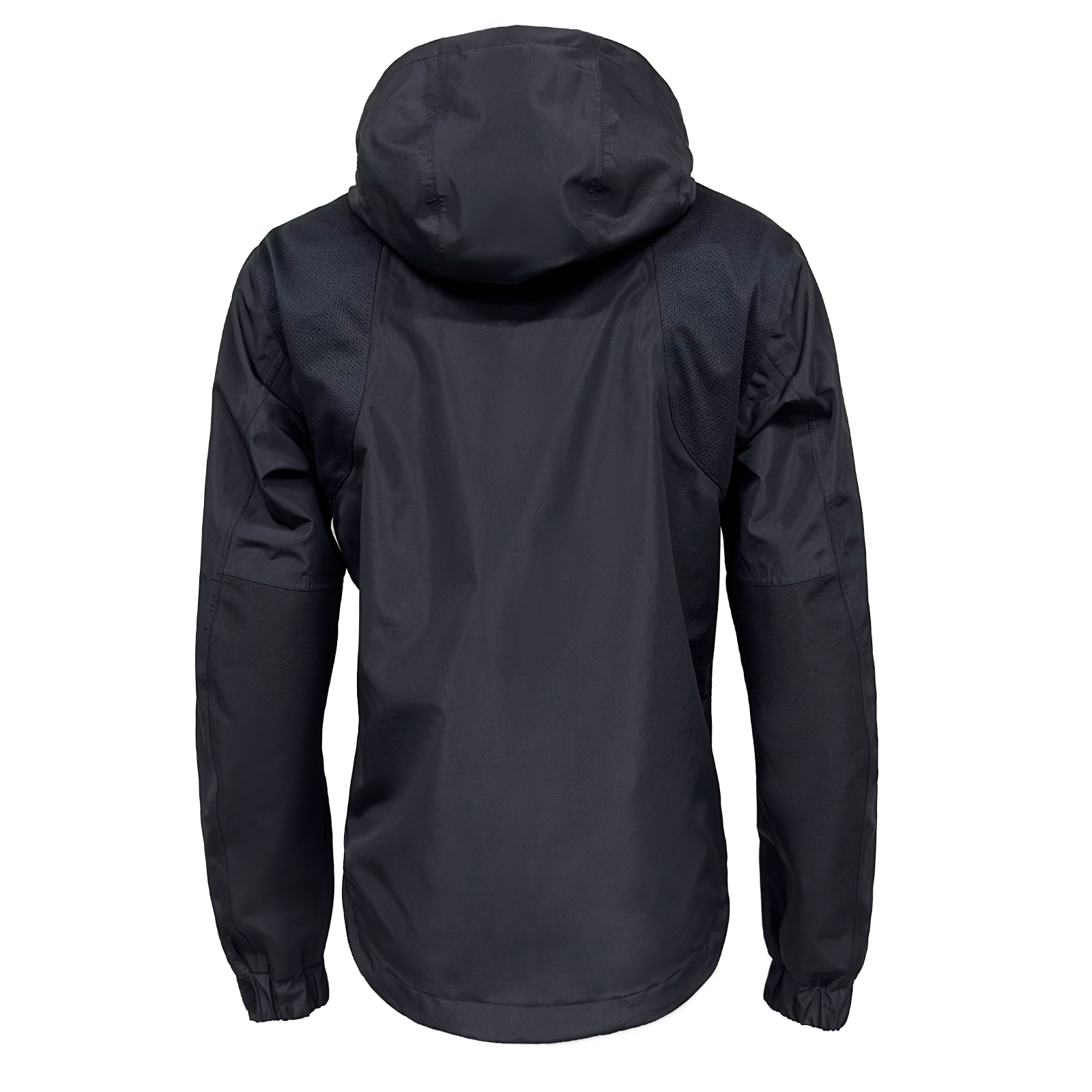 Black Waterproof Jacket With Attachment Loop By Yuelei Wholesale