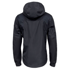 Black Waterproof Jacket With Attachment Loop By Yuelei Wholesale