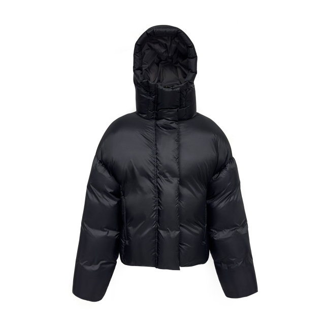 Hochwertige schwarze Pufferjacke im Großhandel von Yuelei