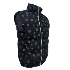 Gilet matelassé à motif flocon de neige Manteau d'hiver Vente en gros de haute qualité