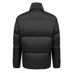 Hochwertiger schwarzer Wintermantel PJK-07 Großhandel