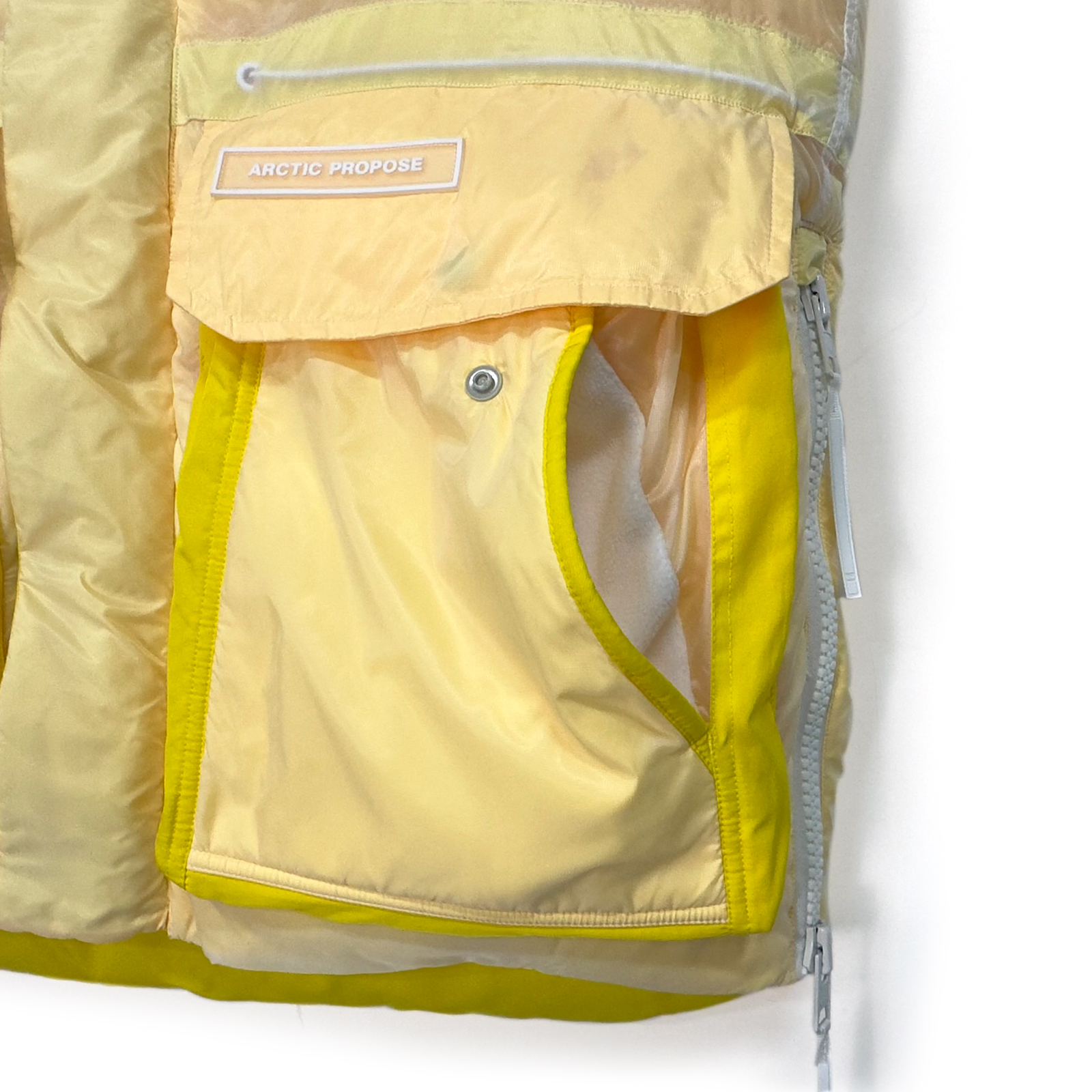 Veste sans manches Yuelei Teal et Yellow Down : vente en gros de haute qualité