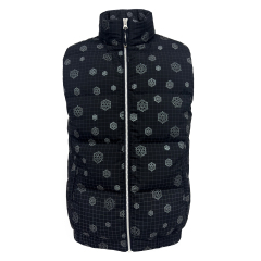 Gilet matelassé à motif flocon de neige Manteau d'hiver Vente en gros de haute qualité