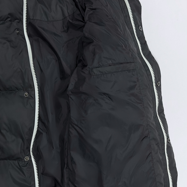 Hochwertiger schwarzer Wintermantel PJK-07 Großhandel