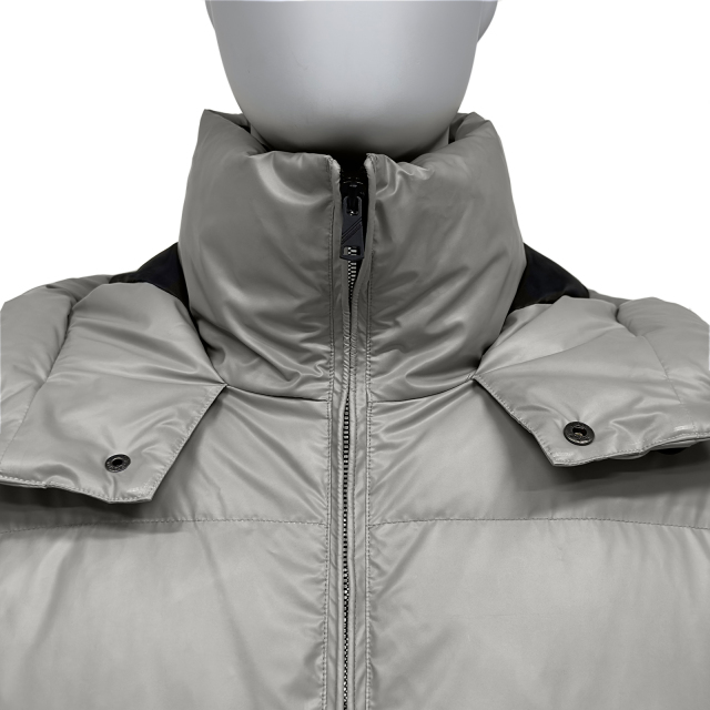 Hochwertiger mattsilberner Wintermantel PJK-08 Großhandel