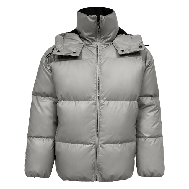 Hochwertiger mattsilberner Wintermantel PJK-08 Großhandel