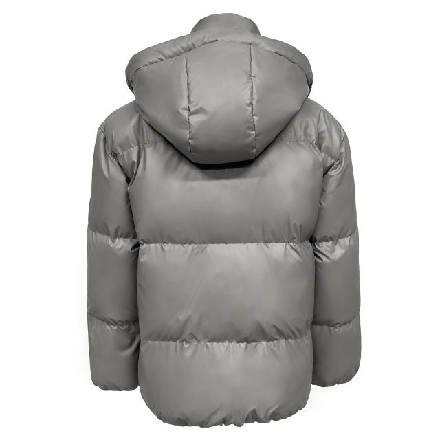 Hochwertiger mattsilberner Wintermantel PJK-08 Großhandel