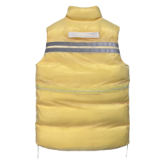 Veste sans manches Yuelei Teal et Yellow Down : vente en gros de haute qualité
