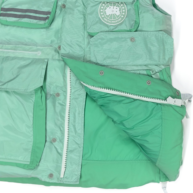Veste sans manches Yuelei Teal et Yellow Down : vente en gros de haute qualité