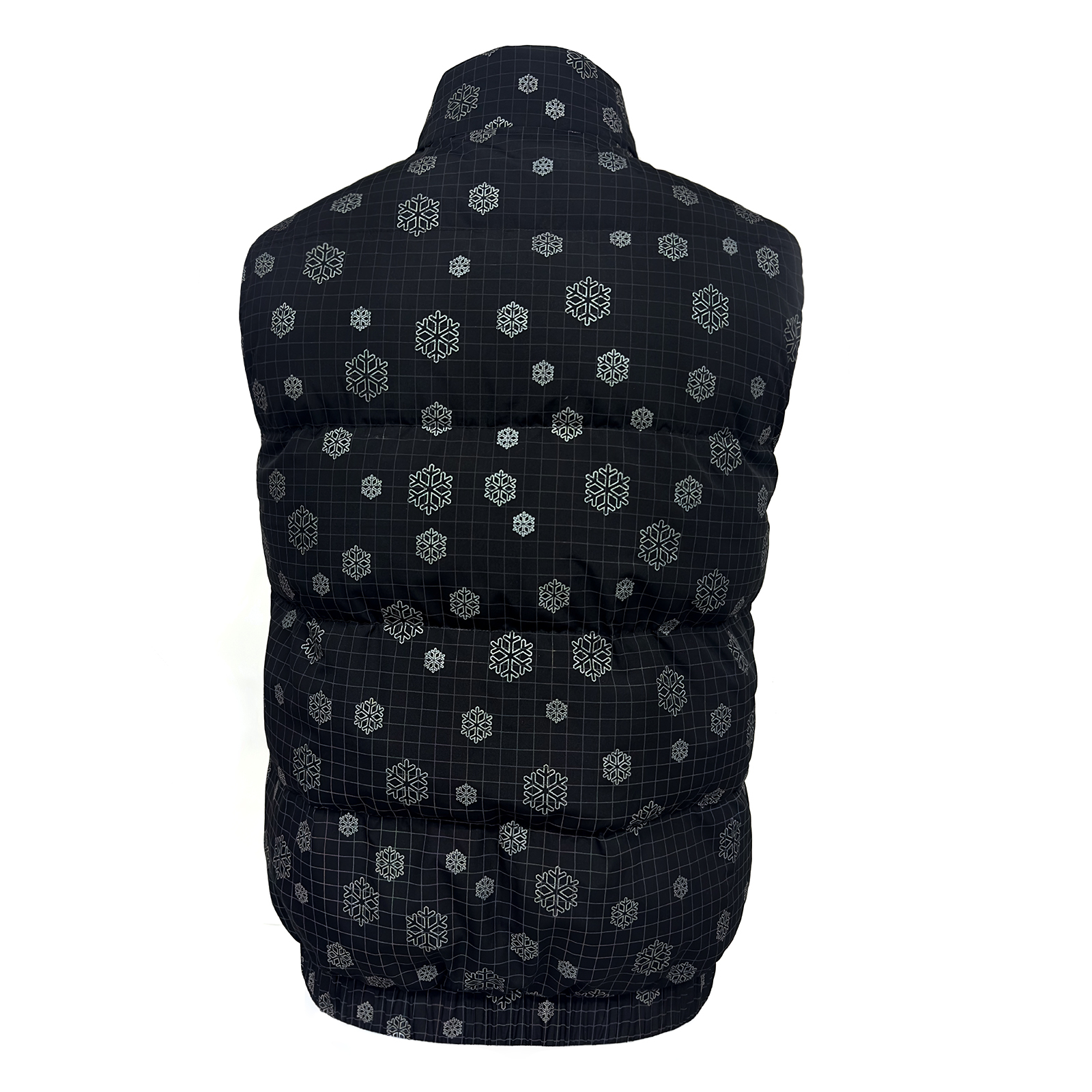 Gilet matelassé à motif flocon de neige Manteau d'hiver Vente en gros de haute qualité