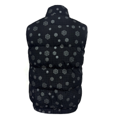 Gilet matelassé à motif flocon de neige Manteau d'hiver Vente en gros de haute qualité