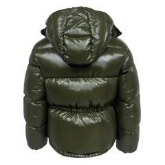 Hochwertige weiße bestickte Pufferjacke PJK-06 Großhandel