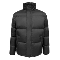 Hochwertiger schwarzer Wintermantel PJK-07 Großhandel