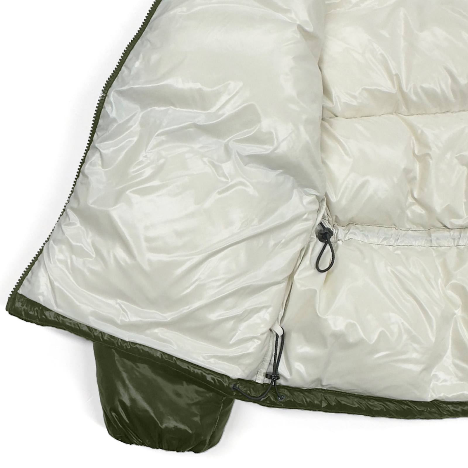 Hochwertige weiße bestickte Pufferjacke PJK-06 Großhandel
