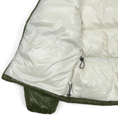 Hochwertige weiße bestickte Pufferjacke PJK-06 Großhandel