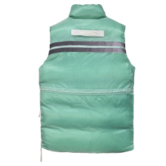 Veste sans manches Yuelei Teal et Yellow Down : vente en gros de haute qualité