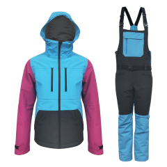 Ski Suit Bibs Bule and Black