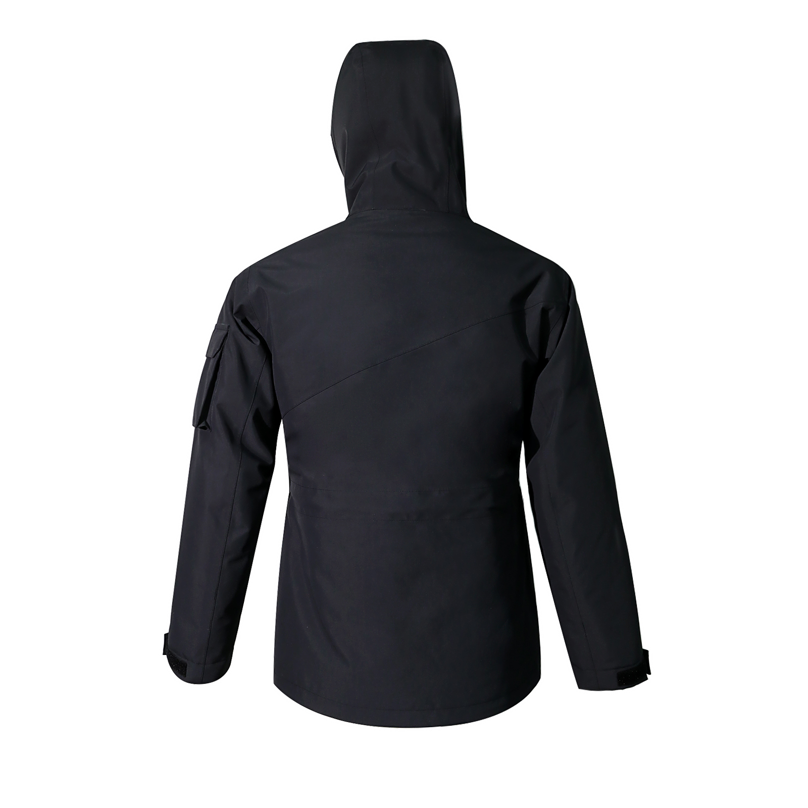 black and white ski jacket