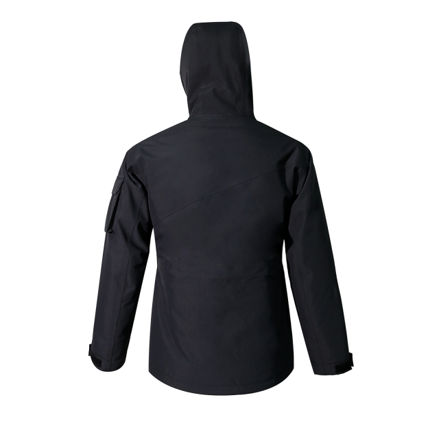 black and white ski jacket