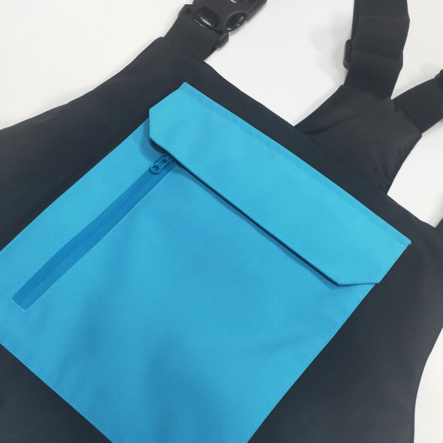 Ski Suit Bibs Bule and Black