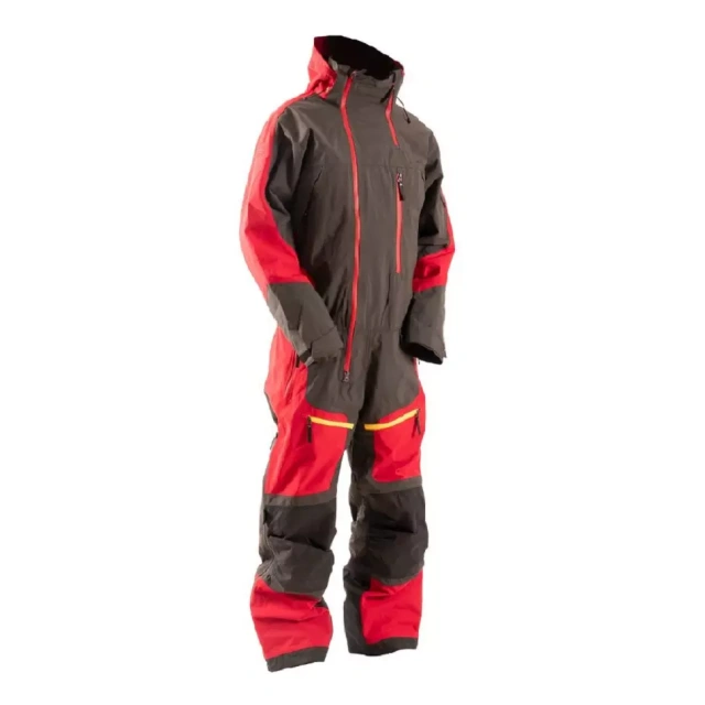 Ski Suit Red & Grey