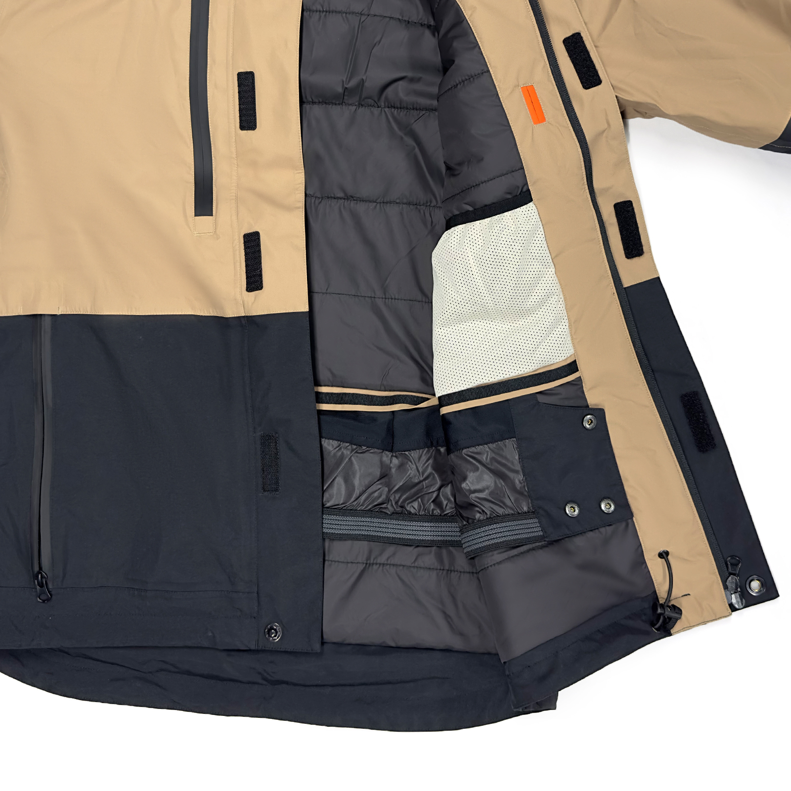 Yuelei Elite Rice & Black Skijacke: Europäisch-amerikanischer Stil Großhandel