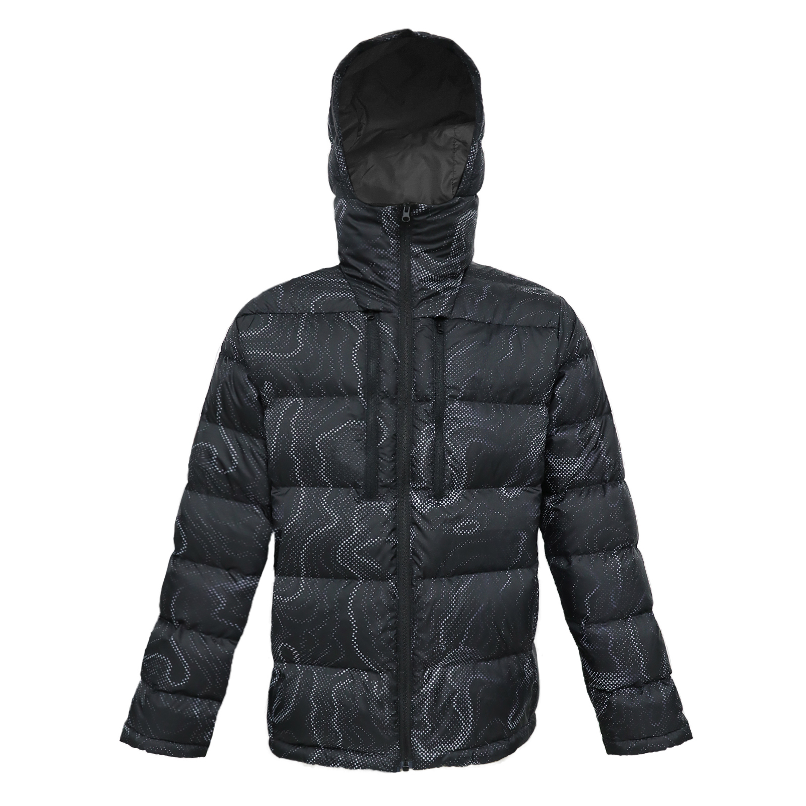 Veste de ski en duvet noir Yuelei : élégante, chaude et en gros