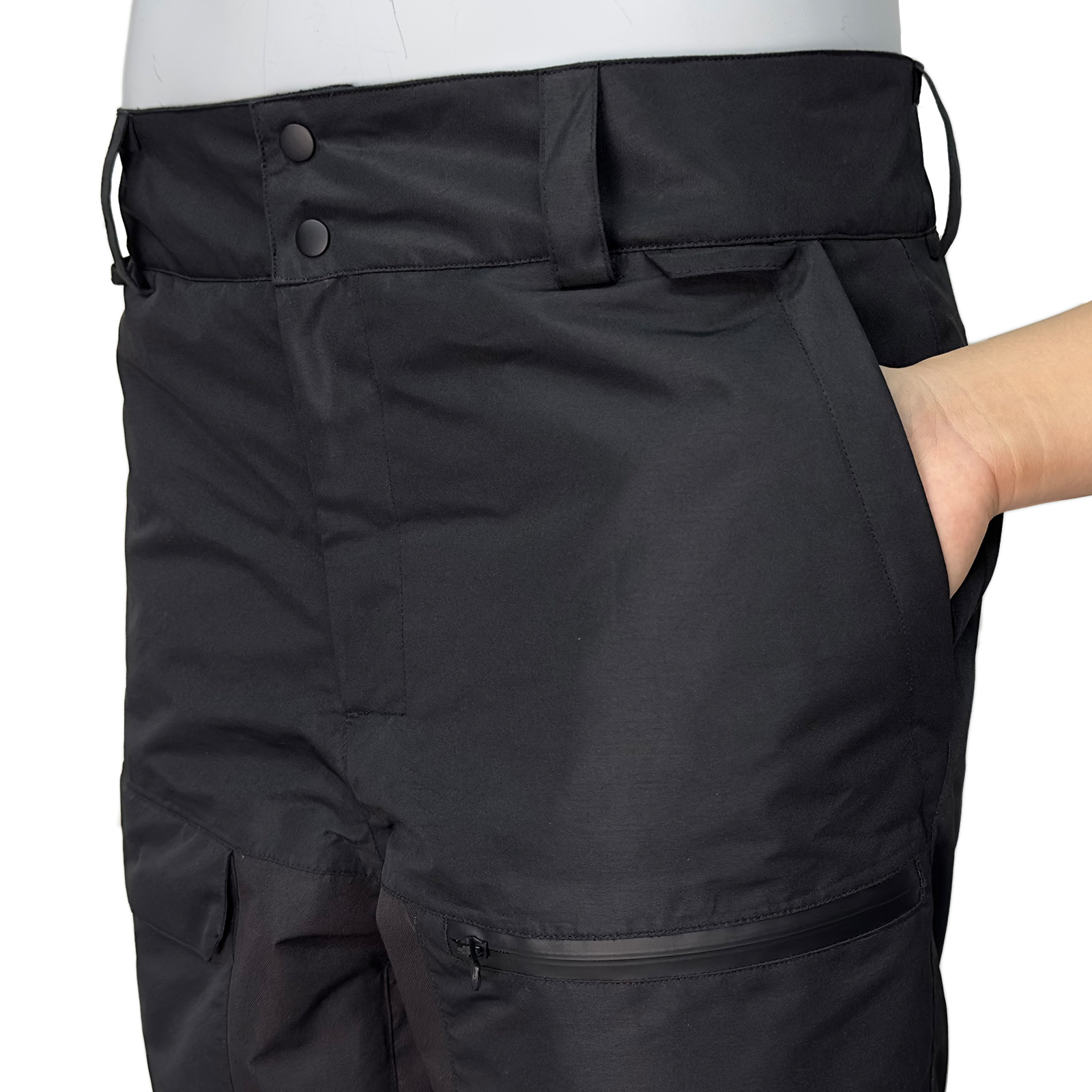 Pantalon de ski noir en gros Yuelei avec guêtre de neige
