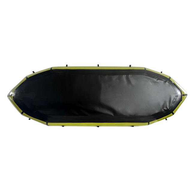 Yuelei Inflatable Single Kayak: 9.8 ft Green Kayak with 220kg Capacity