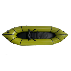 Yuelei Inflatable Single Kayak: 9.8 ft Green Kayak with 220kg Capacity
