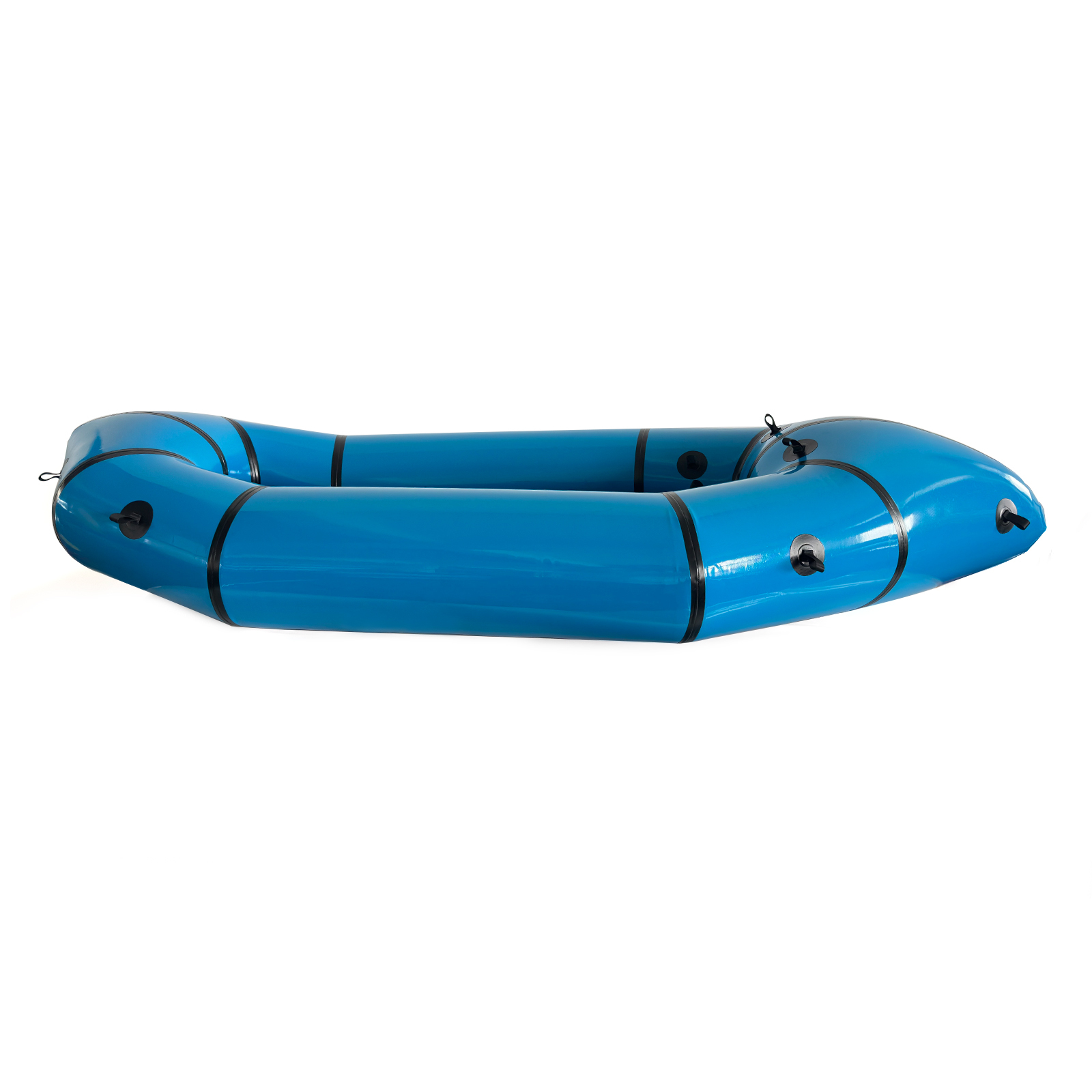 Einzel-Packraft, 2,3 m lang, 90 cm breit, 27 cm Rohrdurchmesser