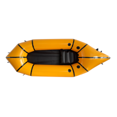 Einzel-Packraft, 2,3 m lang, 90 cm breit, 27 cm Rohrdurchmesser