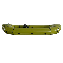 Yuelei Inflatable Single Kayak: 9.8 ft Green Kayak with 220kg Capacity
