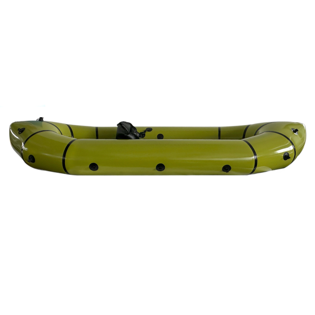 Yuelei Inflatable Single Kayak: 9.8 ft Green Kayak with 220kg Capacity