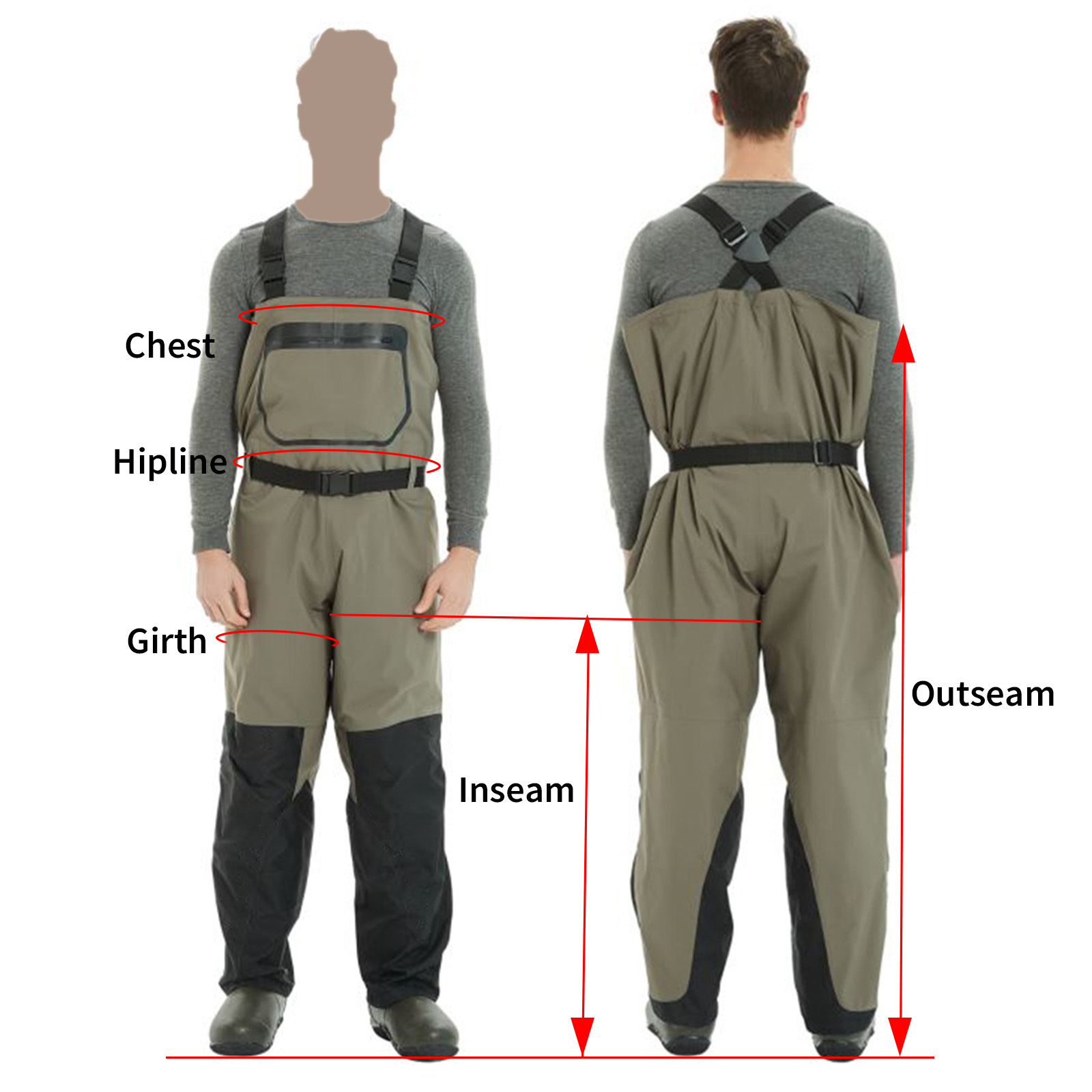 Wader pour hommes WM-4 pour la pêche : OEM par Yuelei pour les grossistes