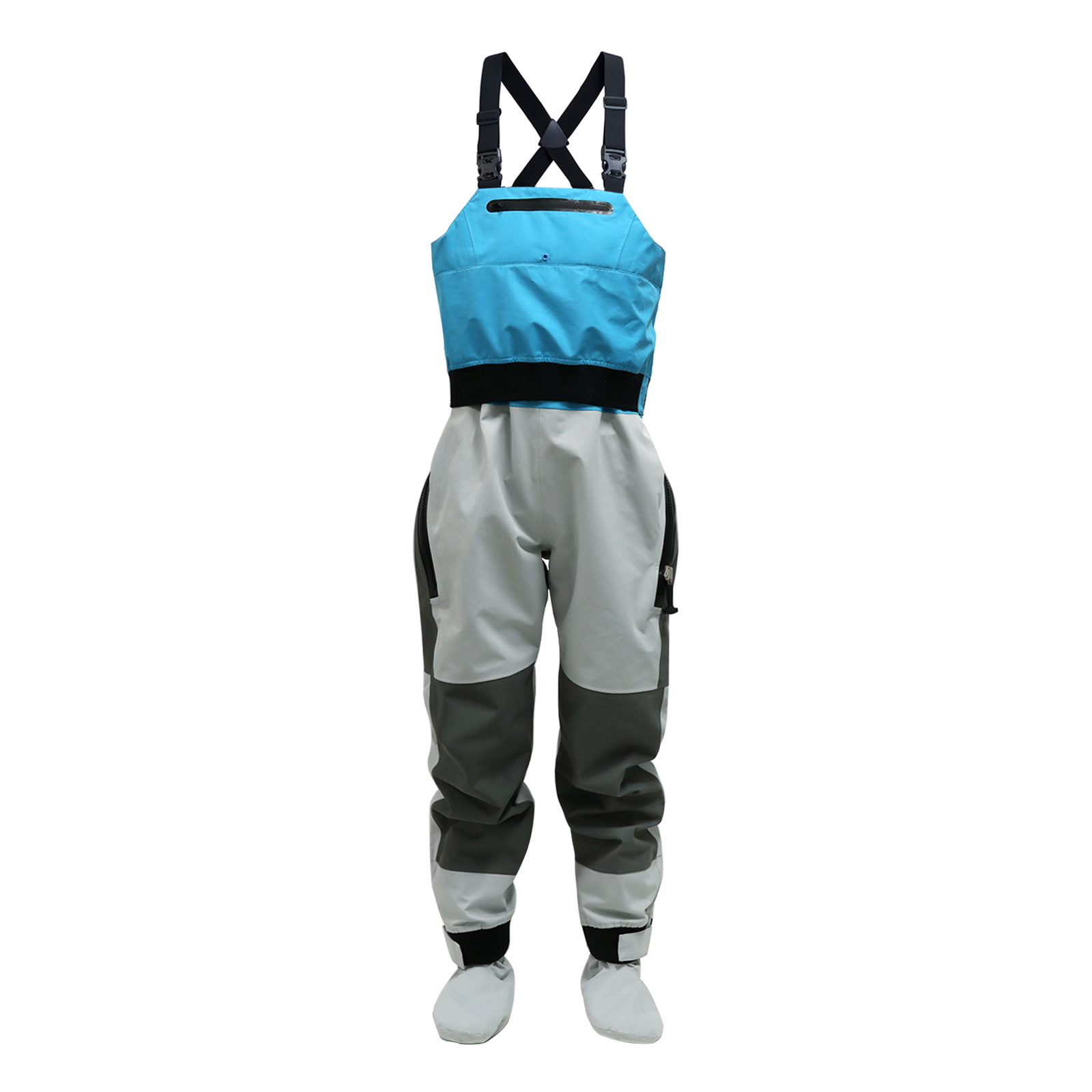 Blue And Gray Wading Pants by Yuelei:OEM-Ready for Wholesalers